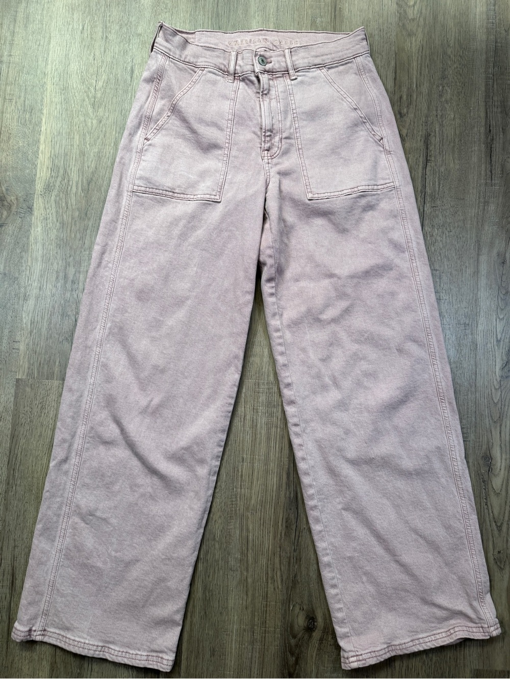 American Eagle Stretch High-Rise Skater Jeans in Dusty Pink - Size 6 Regular